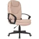 Кресло VB_EChair 668LT PU бежевый эко.кожа крестов. пластик