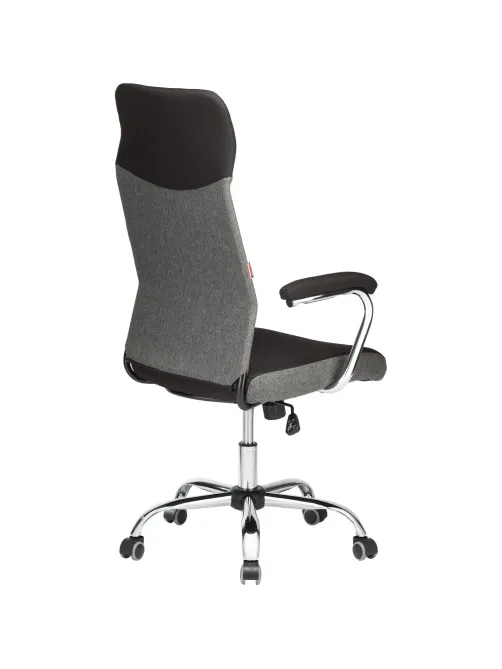 Кресло BN_Sp_EChair-590 TC ткань черный/серый, хром