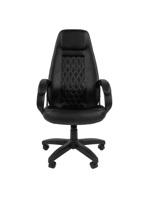 Кресло VT_CHAIRMAN 950 LT экокожа черный пластик