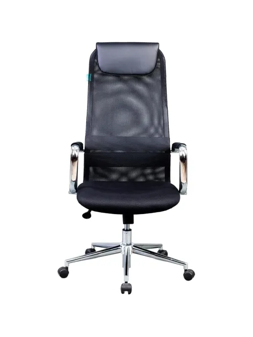 Кресло VB_Бюрократ KB-9N/BLACK ткань,сетка черный TW-01 TW-11, хром