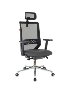 Кресло VB_EChair 663 TC-H/SL черный TW-01 38-418 сетка/ткань
