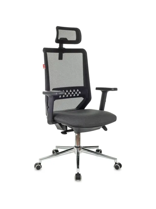 Кресло VB_EChair 663 TC-H/SL черный TW-01 38-418 сетка/ткань