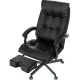 Кресло VB_EChair 624 PU PM черный эко.кожа  подст.для ног