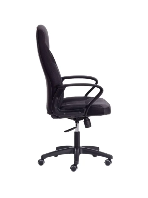 Кресло UT_Easy Chair Impreza, к/з, тк, сетка, чер/сер/мет,36-6/F68/36/TW-11