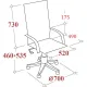 Кресло BN_Hg_EChair-578 TC сетка/ткань черный, пластик черный