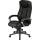 Кресло BN_Dp_Руководителя EChair-604 ML кожа черная, пластик
