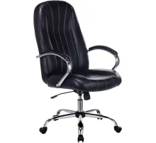 Кресло VB_Echair-658 SL PU кожзам черный хром