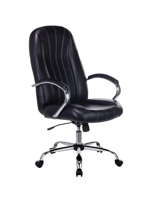 Кресло VB_Echair-658 SL PU кожзам черный хром