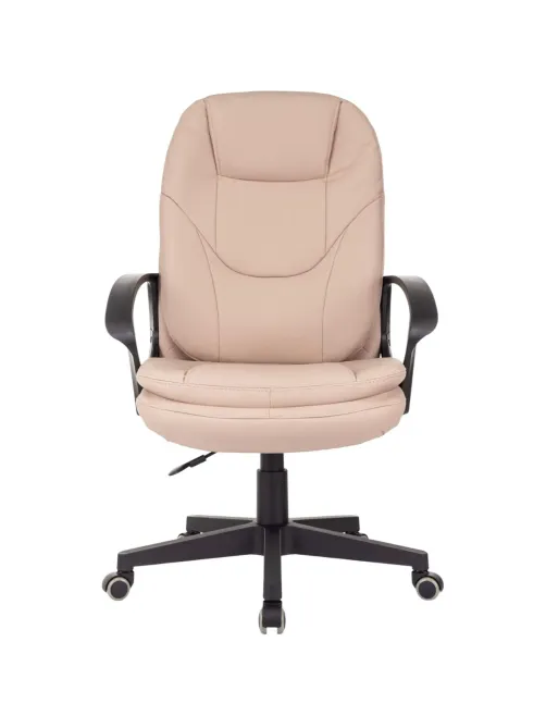 Кресло VB_EChair 668LT PU бежевый эко.кожа крестов. пластик