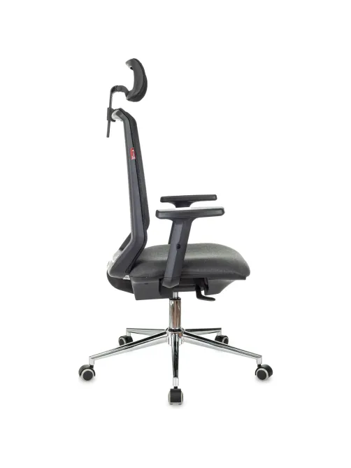 Кресло VB_EChair 663 TC-H/SL черный TW-01 38-418 сетка/ткань