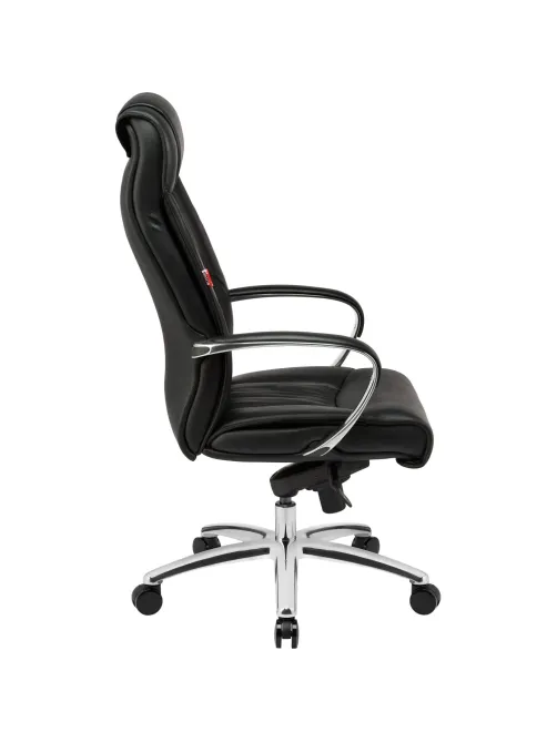 Кресло BN_Fc_Руководителя Echair-534 TL кожа черная, хром