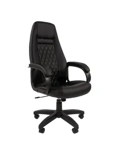 Кресло VT_CHAIRMAN 950 LT экокожа черный пластик