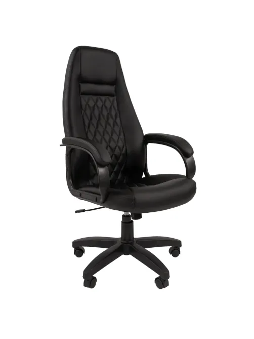 Кресло VT_CHAIRMAN 950 LT экокожа черный пластик