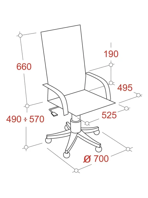 Кресло BN_Dt_EChair-550 TR рец.кожа черная, хром