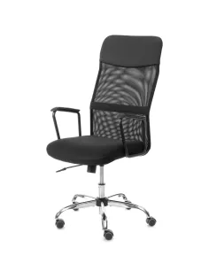 Кресло ТЧ Комус Мебель Easy Chair 619, сетка/экокожа, черный, хром