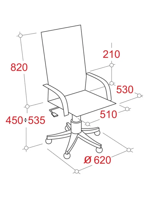 Кресло BN_Fc_Руководителя Echair-528 ML кожа белая, алюминий