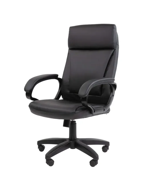 Кресло VT_Chairman 794LT чер.пласт экокожа черная