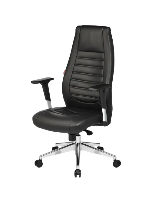 Кресло BN_Fc_EChair-599 MPU кожзам черный, алюминий