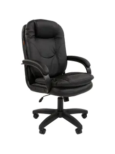 Кресло VT_Chairman 668LT черный пластик, экопремиум черный N