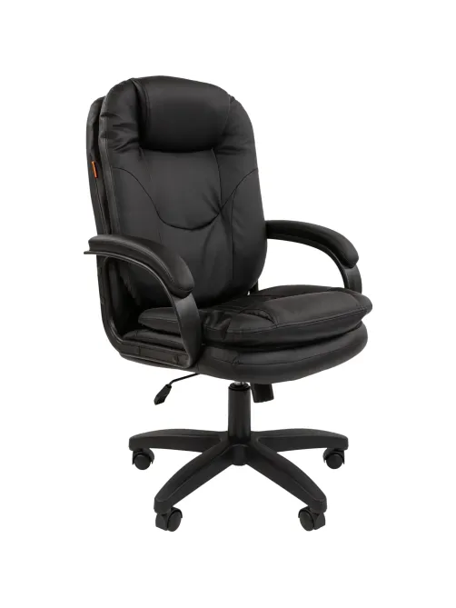 Кресло VT_Chairman 668LT черный пластик, экопремиум черный N
