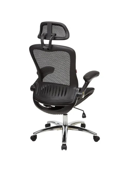 Кресло BN_Hg_EChair-552 TTW Net сетка черная, хром
