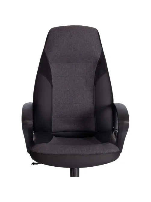 Кресло UT_Easy Chair Impreza, к/з, тк, сетка, чер/сер/мет,36-6/F68/36/TW-11