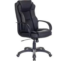 Кресло VB_Бюрократ для руковод CH-839 черный Leather Black эко.кожа пластик