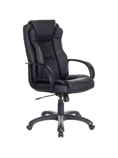 Кресло VB_Бюрократ для руковод CH-839 черный Leather Black эко.кожа пластик