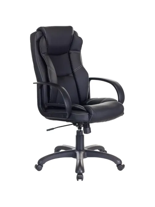 Кресло VB_Бюрократ для руковод CH-839 черный Leather Black эко.кожа пластик