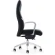 Кресло ЮФК Комус Мебель Easy Chair 501, экокожа, черный, алюминий