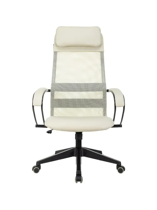 Кресло VB_EChair-655 TPU_BG сетка/экокожа бежевый пластик