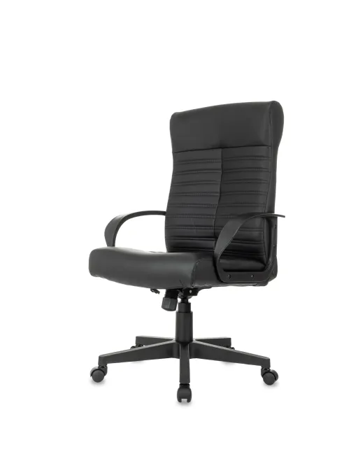 Кресло БР Комус Мебель Echair 659, экокожа, черн, пластик