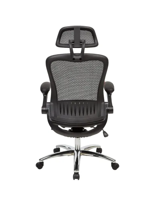 Кресло BN_Hg_EChair-552 TTW Net сетка черная, хром