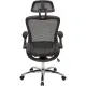 Кресло BN_Hg_EChair-552 TTW Net сетка черная, хром