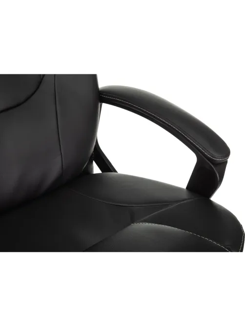 Кресло VB_EChair 668 TPU/SL черный экокожа крестов.металл хром