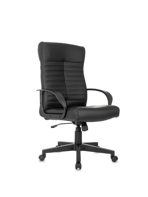 Кресло БР Комус Мебель Echair 659, экокожа, черн, пластик