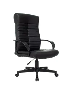 Кресло VB_Echair-657 PU кожзам черный пластик