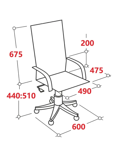 Кресло BN_SH_EChair-566 TPU кожзам бежевый, хром