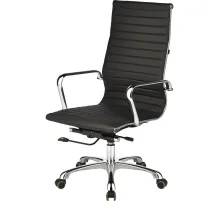 Кресло BN_Jl_Руководителя EChair-705 TPU к/з черный, хром
