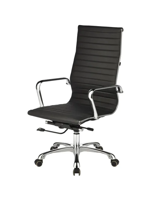 Кресло BN_Jl_Руководителя EChair-705 TPU к/з черный, хром