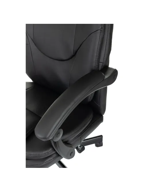 Кресло VB_EChair 668 PU P черный эко.кожа подст.для ног