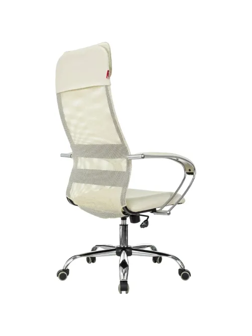 Кресло VB_EChair-655 SL TPU_BG сетка/экокожа бежевый хром