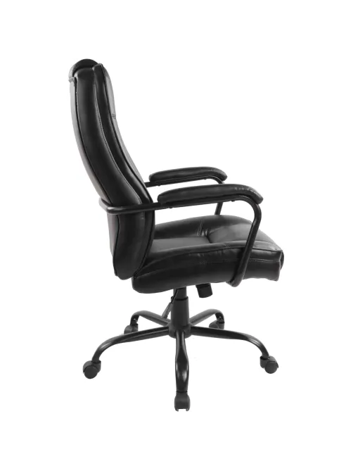 Кресло BN_Dp_EChair-584 TR рецикл.кожа черный, металл черный