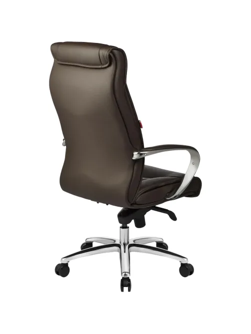 Кресло BN_Fc_Руководителя Echair-534 TL кожа коричневая, хром