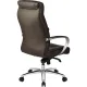 Кресло BN_Fc_Руководителя Echair-534 TL кожа коричневая, хром