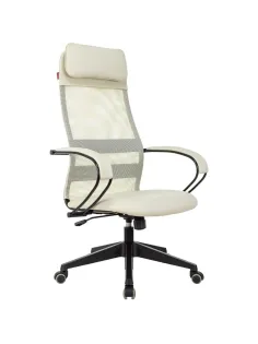 Кресло VB_EChair-655 TPU_BG сетка/экокожа бежевый пластик