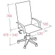 Кресло BN_Jl_Руководителя Echair-545 ML кожа черная, хром