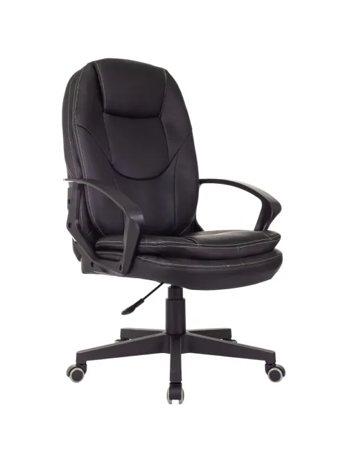Кресло VB_EChair 668LT PU черный эко.кожа крестов. пластик