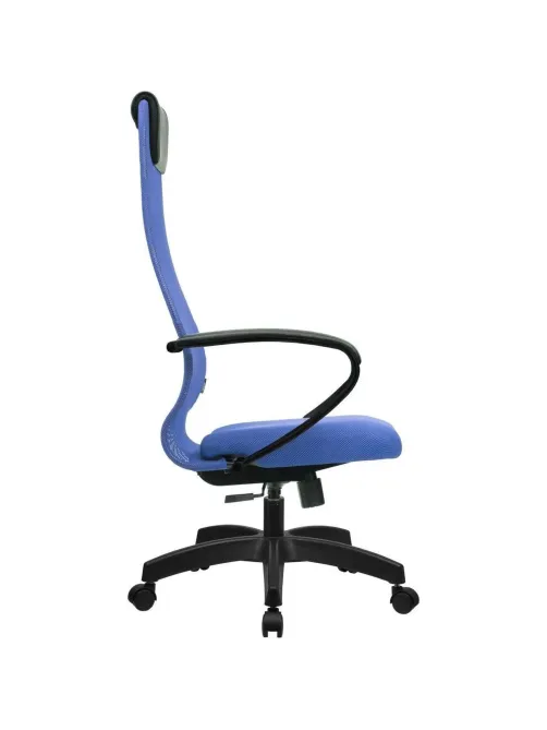 Кресло MT_EChair SU-B-8 сетка/ткань синий подл.130/осн.001