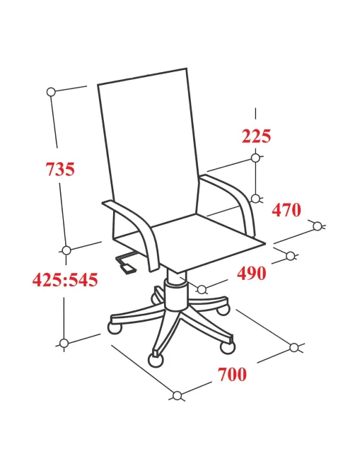 Кресло VB_EChair-655 LT TTW сетка/ткань черный, пластик